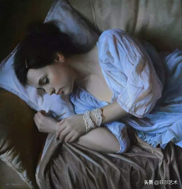 俄罗斯艺术家最美人体油画,性感逼真,宛如高清照片