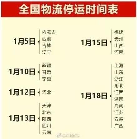 朋友圈物流停发通知,朋友圈的物流停发通知准确吗