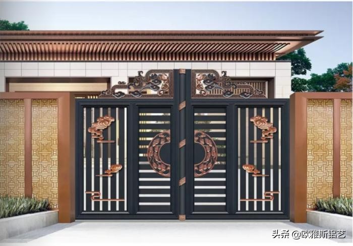 别墅大门铜门好还是铝门好,别墅大门仿铜门如何选择