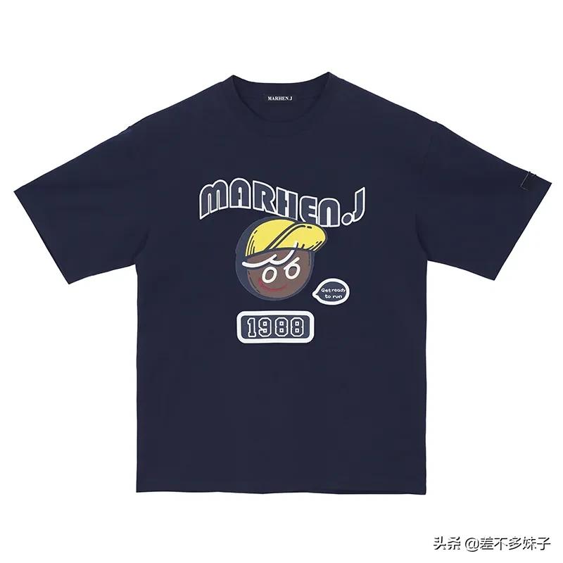 简约夏季宽松t恤ins潮牌,夏款韩系潮牌印花宽松大版t恤