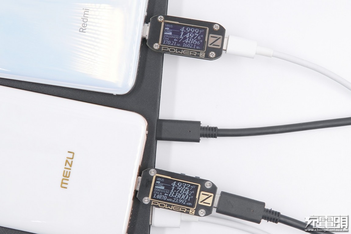 羽博20000毫安充电宝自带线评测,羽博充电宝插电