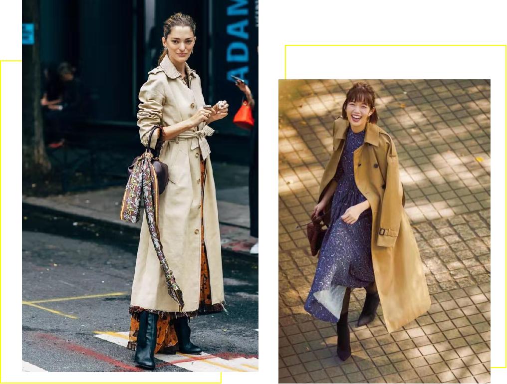 女士风衣怎么穿出高级感,长风衣怎么穿出女人味