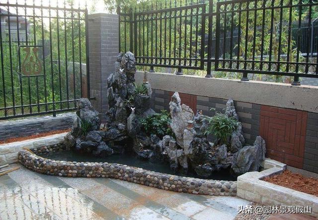 园林假山鱼池设计教程,鱼池假山怎样建才好看