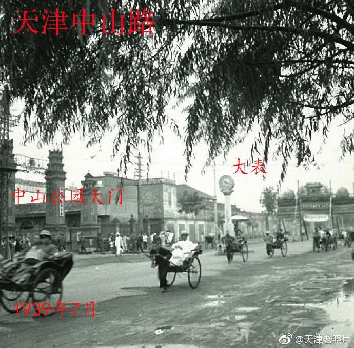 天津百年老街图,百年天津老照片