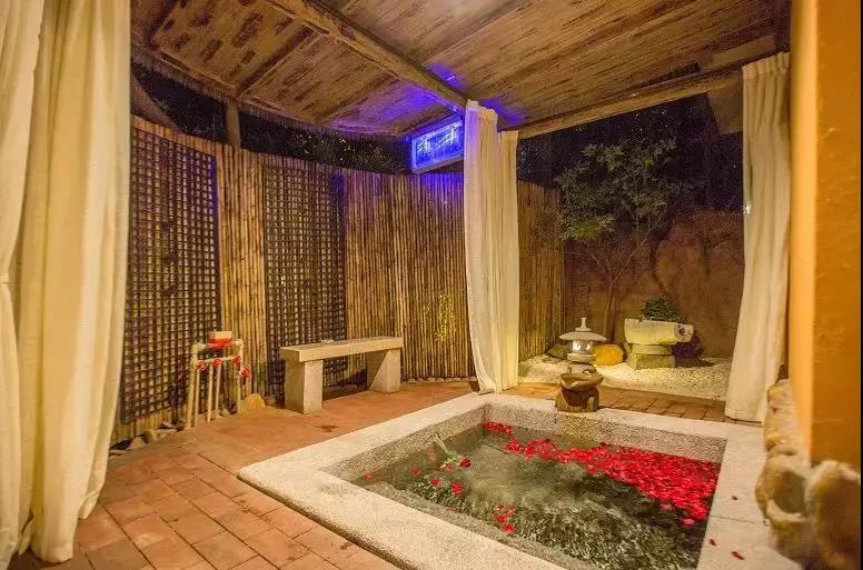 藏在河源爱心岛上的温泉民宿，巴厘岛风情小别墅，私家泡池，惊艳