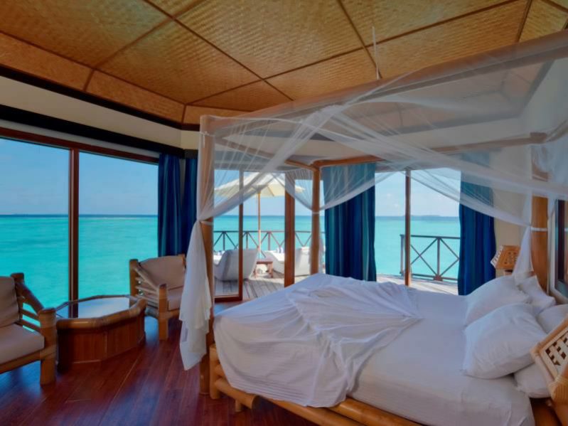 马尔代夫蓝色美人蕉岛海滩小屋,马尔代夫蓝色美人蕉岛
