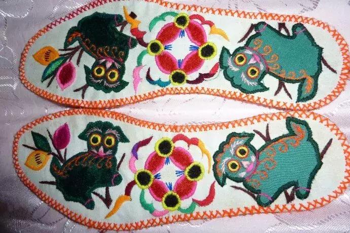 纯手工鞋垫又好学又简单又好看,简单的一针一线纯手工的鞋垫