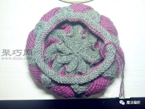 钩针圆形镂空帽子花样图解,简单的老年人毛线帽子织法教程