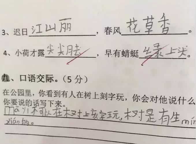 小学生零分试卷笑到手抖,小学生0分试卷走红视频
