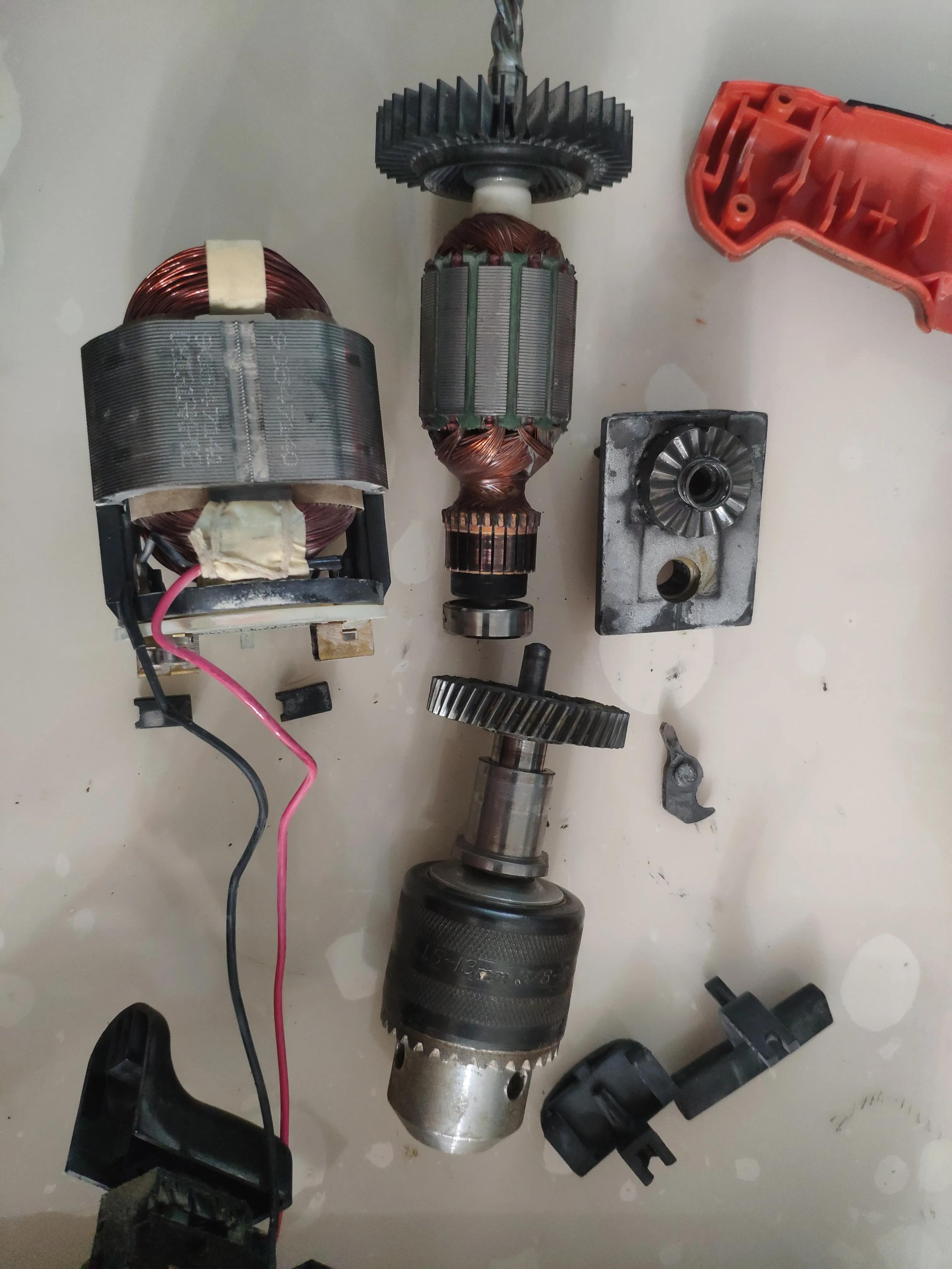 博大冲击钻电钻拆解,无刷冲击电钻拆解安装