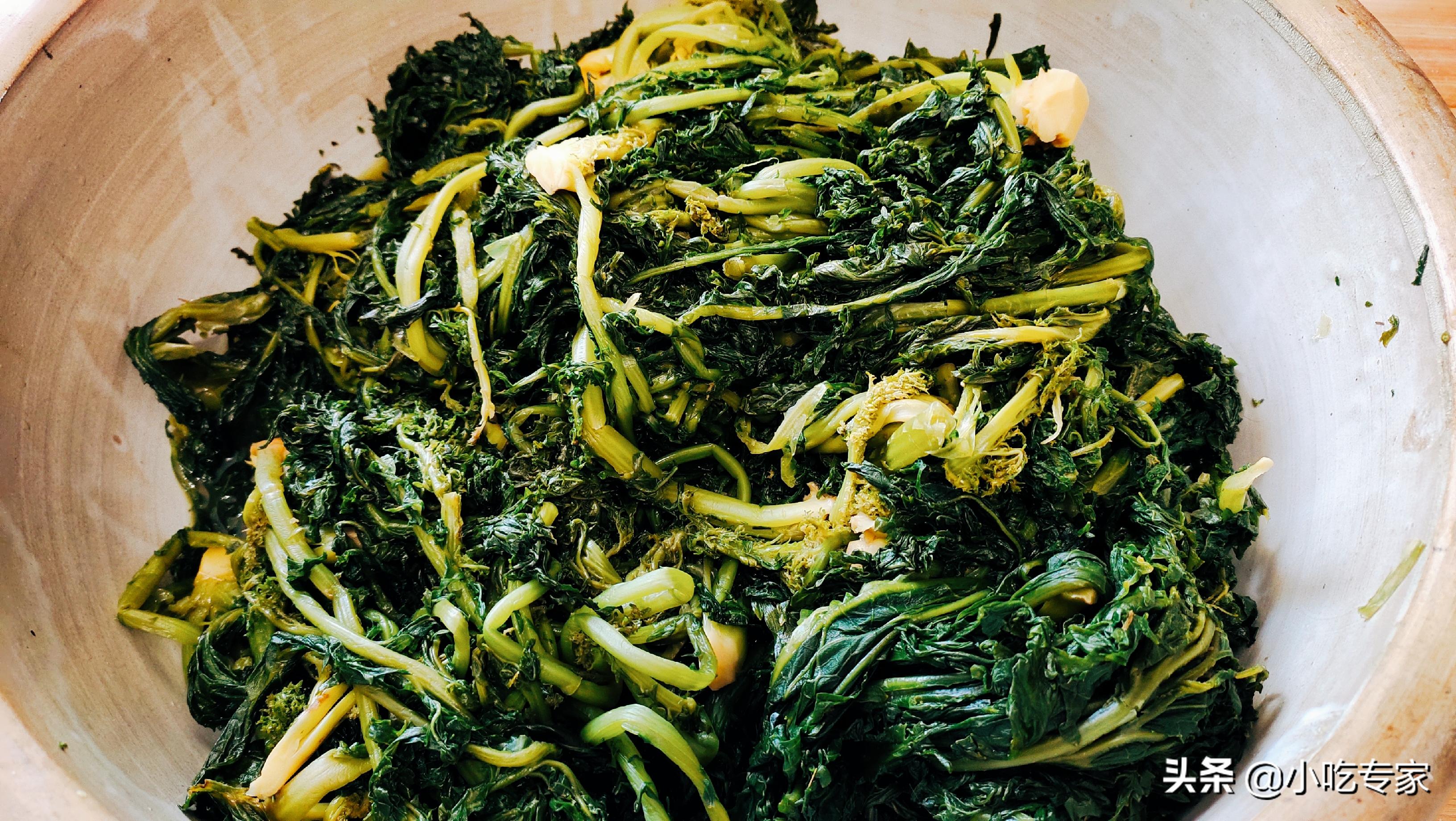 原来腌雪菜这么简单,烀老式咸菜