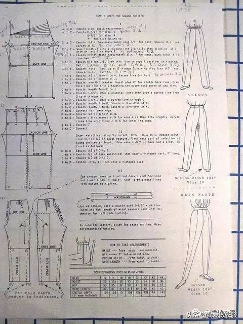 裤子裁剪图上的尺寸,裤子裁剪图画法视频