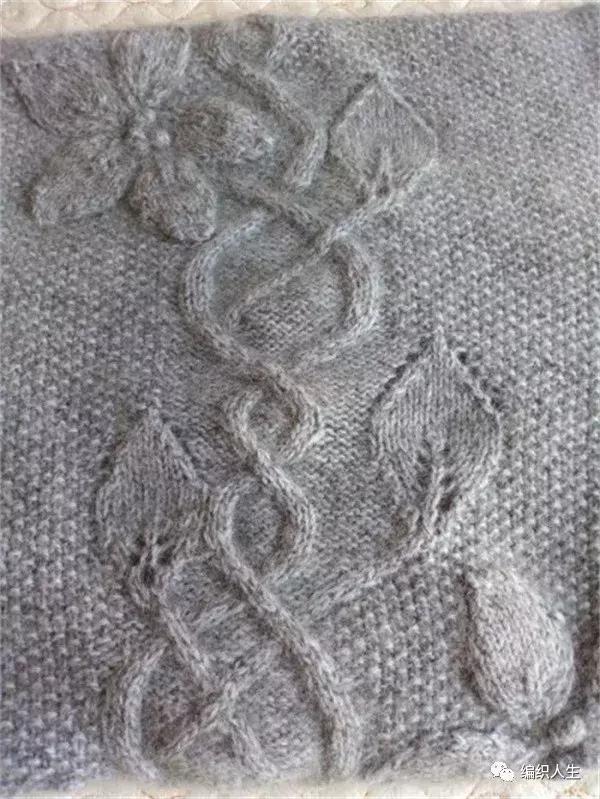 绞花领子棒针图解,棒针绞花背心教程