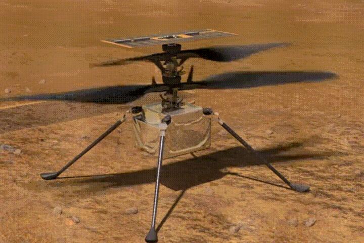 火星直升机原型机,全球第一架火星直升机