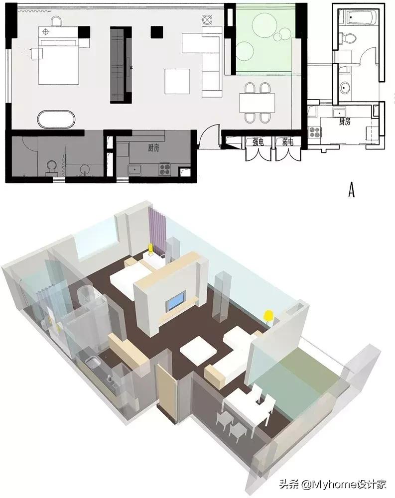 小户型全套布局,小户型空间布局图