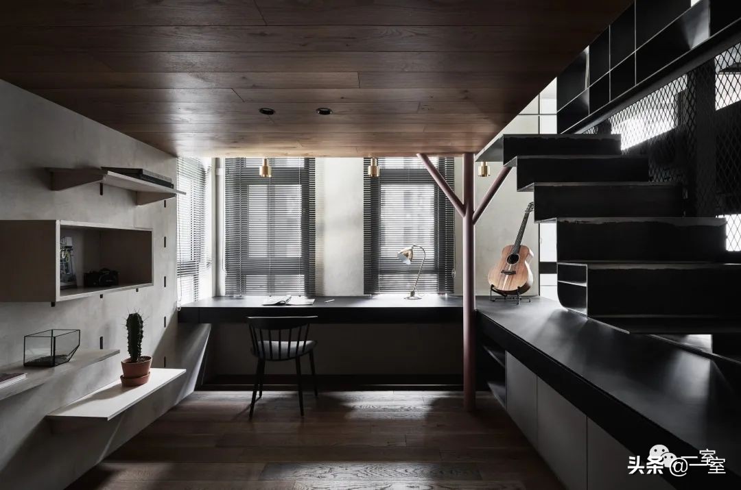 餐厅书房一体设计,书房客房一体设计