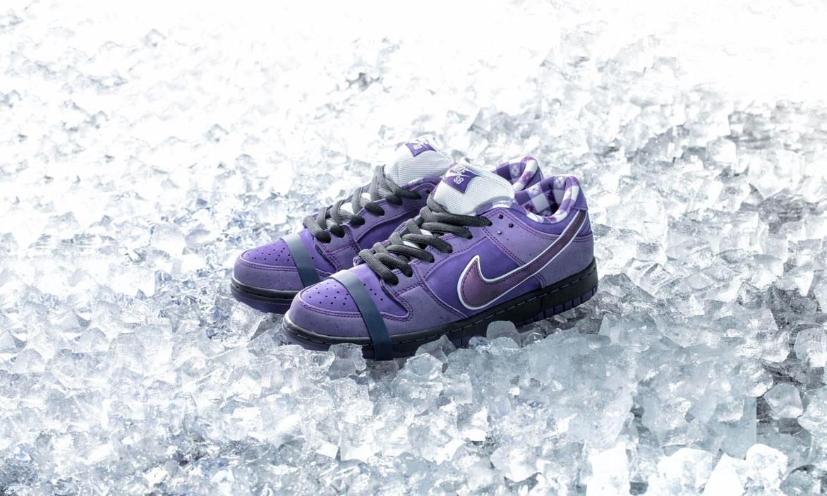 nikedunksb紫龙虾上脚,nikesbdunk紫龙虾