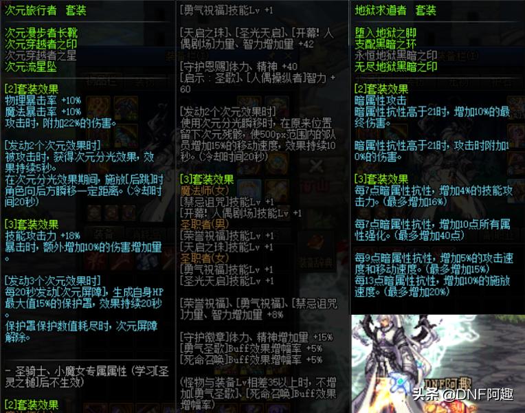 dnf毕业都需要哪些东西,dnf三词条固定史诗散搭