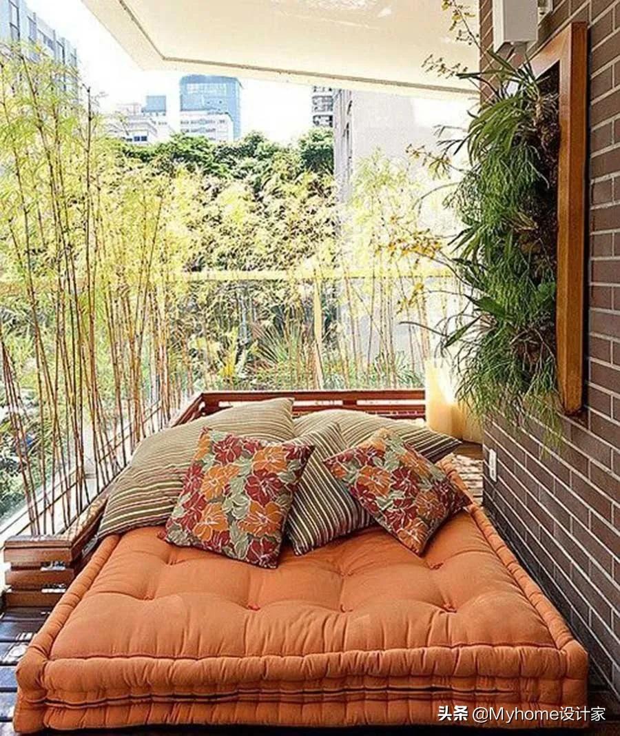 设计师家高颜值阳台极简设计,不靠墙大阳台怎么设计