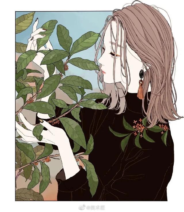 皓月星辰的少女|人物插画艺术家慧子um7mr1​​​