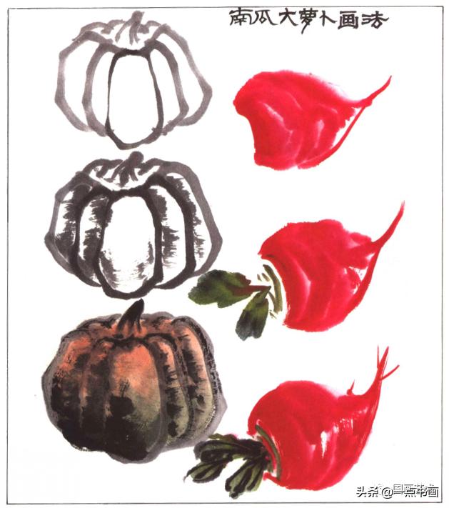 写意蔬果用铅笔怎么画,写意蔬果掌握教学重点的方法