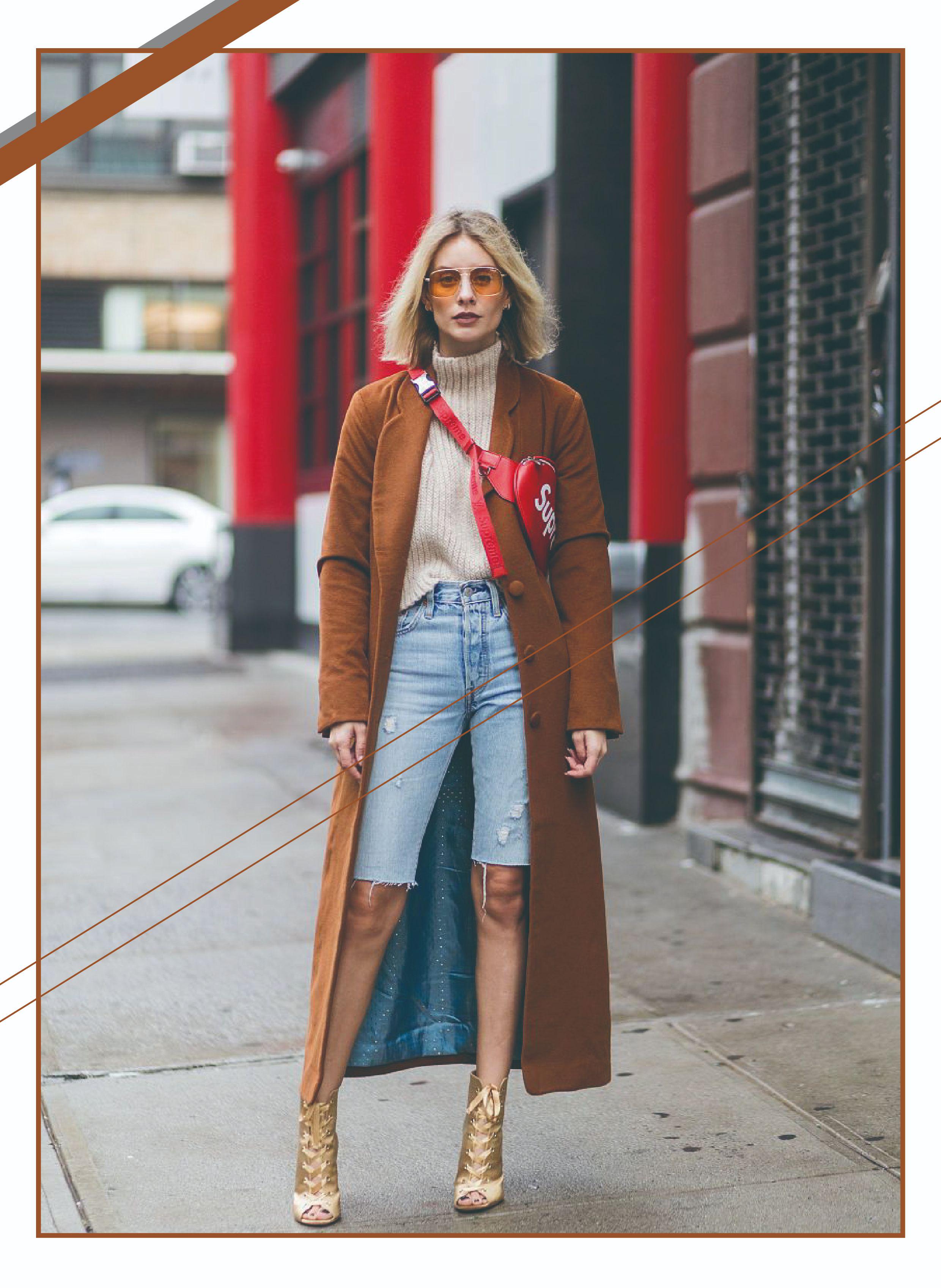 牛仔裤搭配中长款大衣,毛呢大衣牛仔裤怎么搭配好看