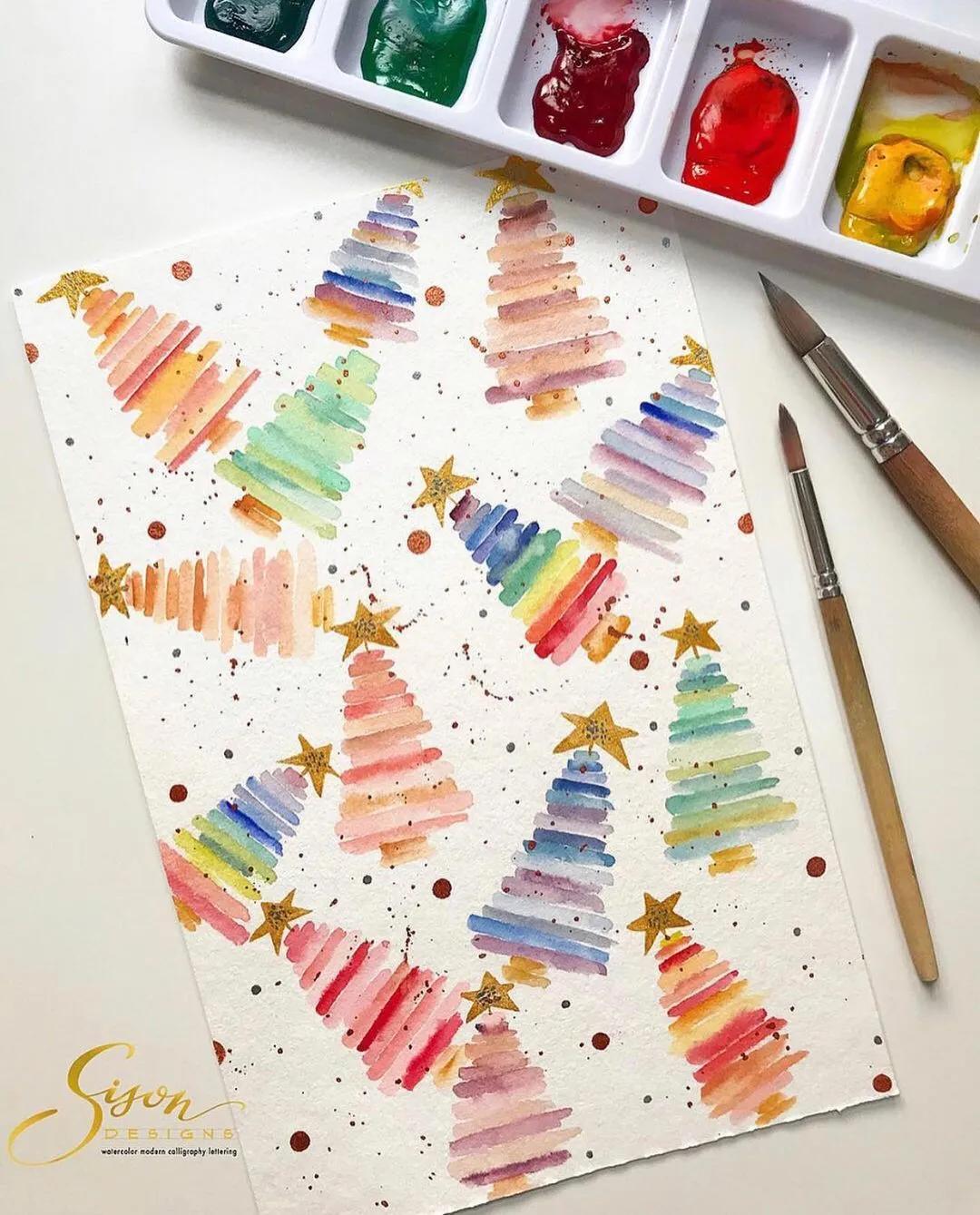 水彩手帐简单教程,水彩笔就能搞定的手账