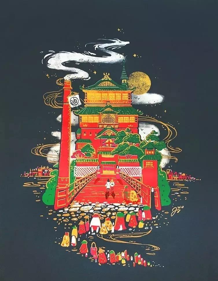 全球50位艺术家致敬宫崎骏作品