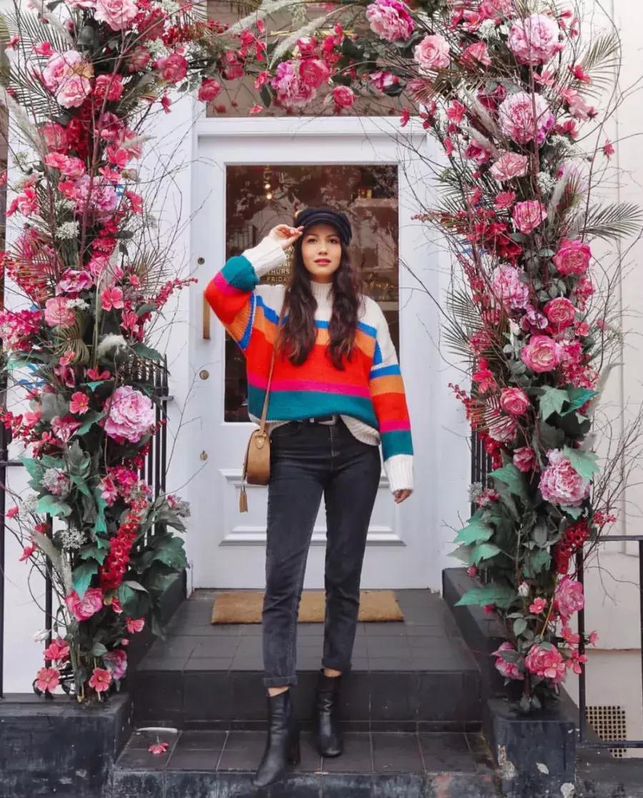 胖妹妹上衣显瘦秋天新款,超显瘦的裤子学生党秋天