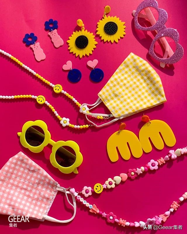 韩国流行潮色口罩,韩国时尚口罩