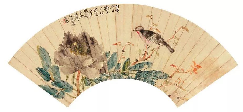 布局精妙的写意花鸟画,中国花鸟画有一种典型的构图方法