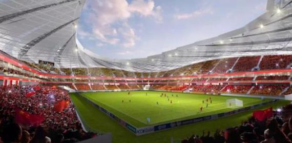 重庆2万平空中足球场,重庆在建足球场