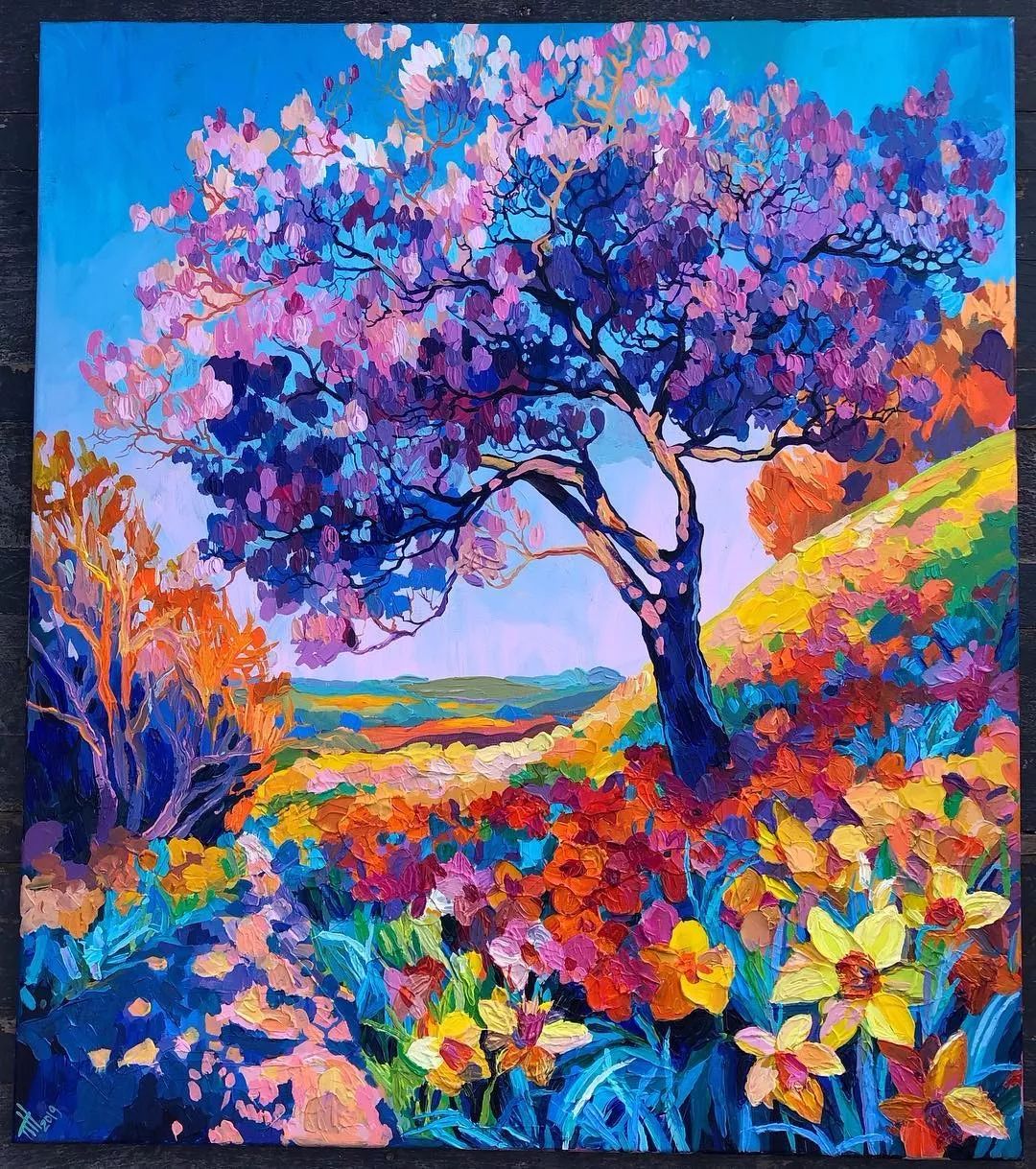 巨幅油画抽象零基础怎样画,油画基础知识油画风景应该怎么画