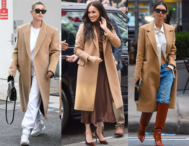 驼色系穿搭知性沉稳适合春季,秋冬驼色咖色穿搭
