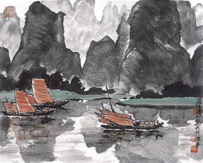 姚治华山水画,姚治华的国画欣赏