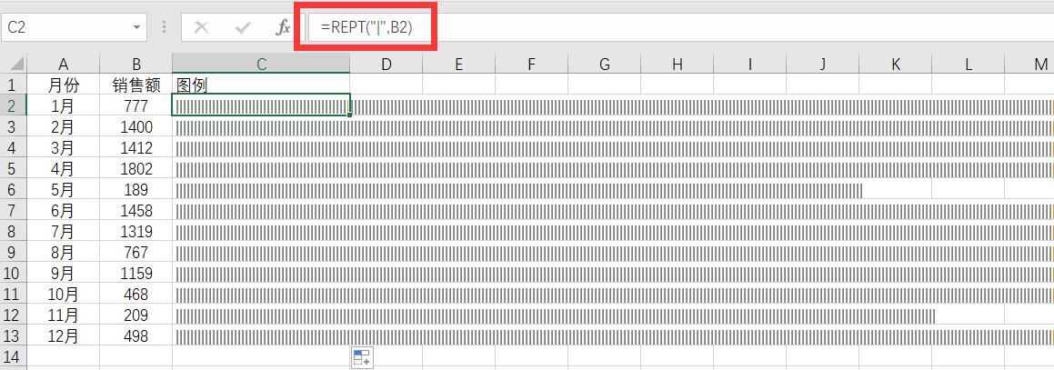 excel如何用rept函数制作甘特图,excel中怎么做函数图