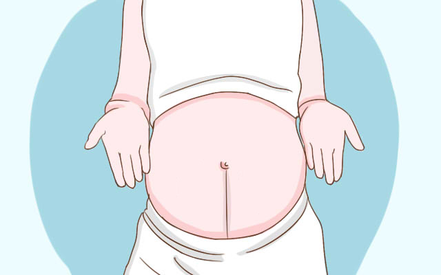 怀孕后孕妇肚子上有一条黑线,孕妇肚子上的黑线偏右边生什么