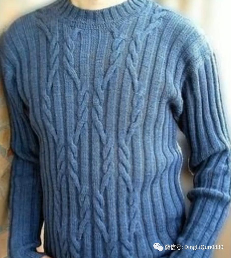 男士针织衫开衫秋冬款手工编织款,手工针织衫男款花样