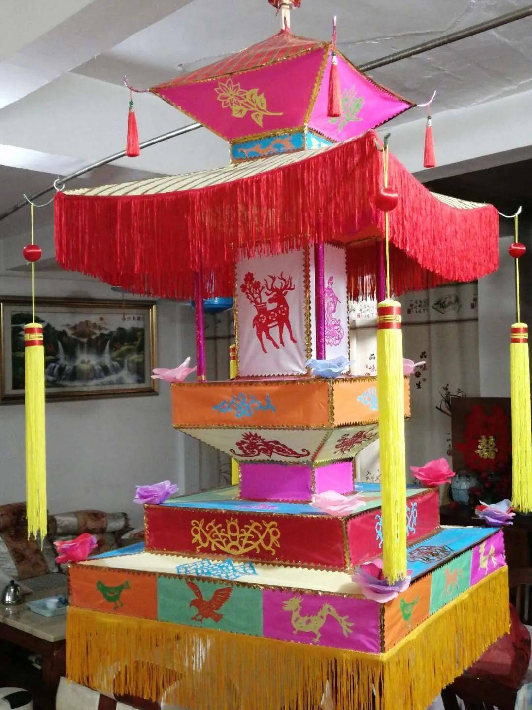 花灯制作赣南,赣县田村花灯的做法