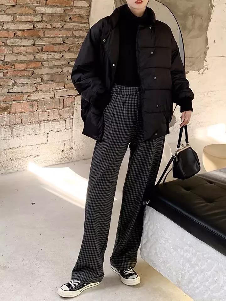 高个气质高腰阔腿裤,矮个子宽松阔腿裤145-150爆款潮款