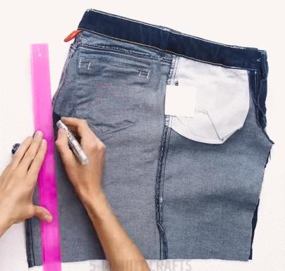 裤子大小改造教程,懒人裤子变窄方法