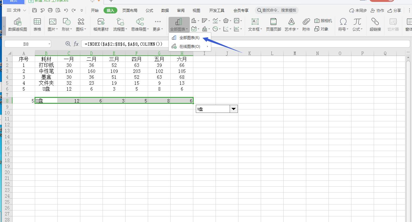 wps表格数据如何制作动态图表,wps会员如何制作动态图表
