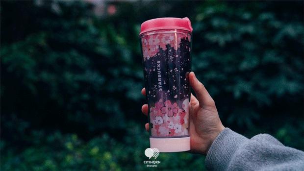 星巴克最新樱花杯,星巴克2019樱花季杯子