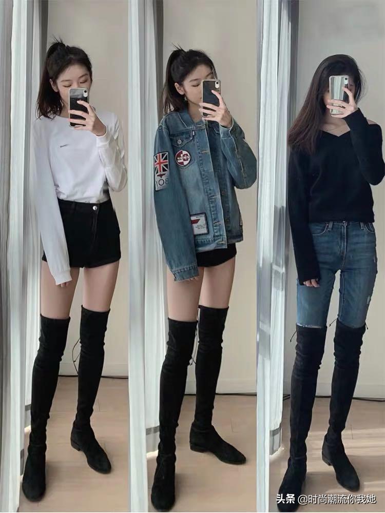 这些靴子粗腿女生穿，真的太显瘦了