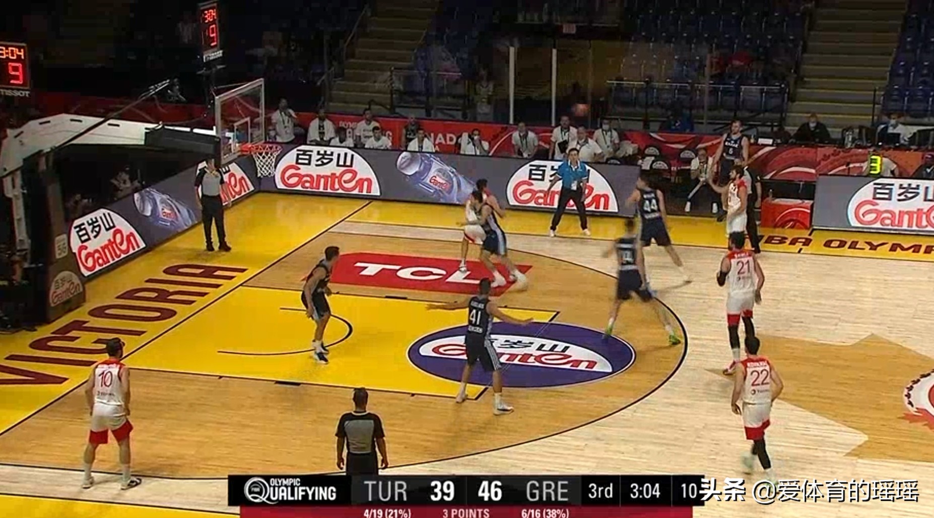 一节摧毁对手!男篮奥运落选赛希腊逆袭土耳其!字母弟压制奥斯曼
