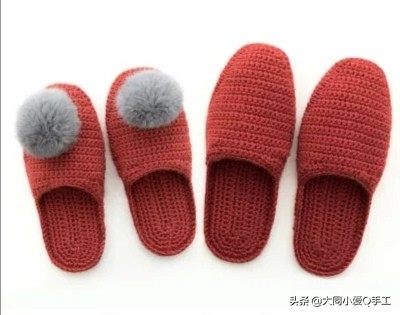一个温馨的家编织方法,拖鞋纯手工编织幸福一家人教程