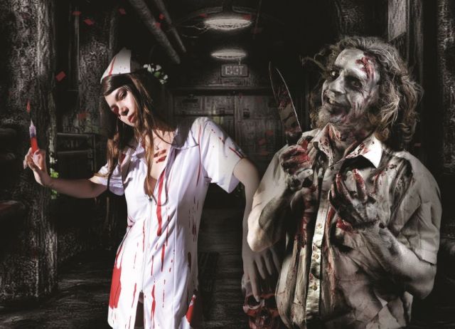 世界恐怖鬼屋藤井病院空降魔都,苏州长藤鬼校鬼屋实拍