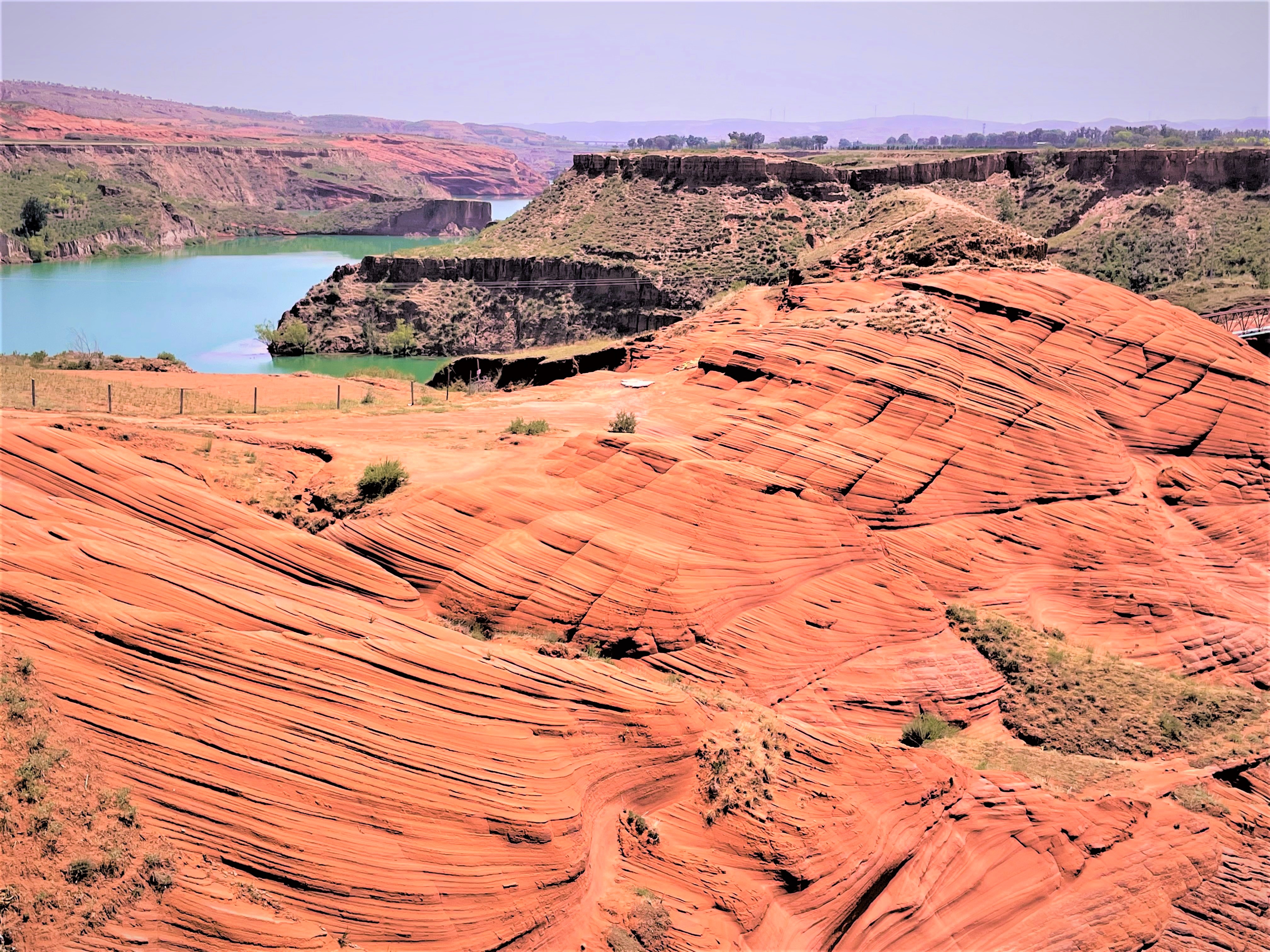 靖边波浪谷湖,靖边县波浪谷景区
