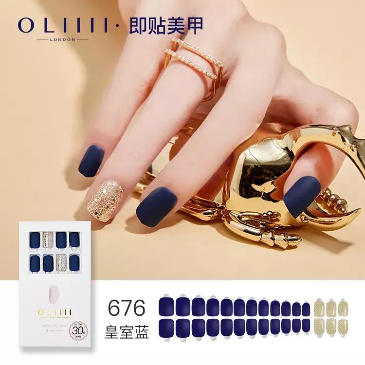 适合黄皮学生党做的新年美甲,粉色猪猪透色美甲