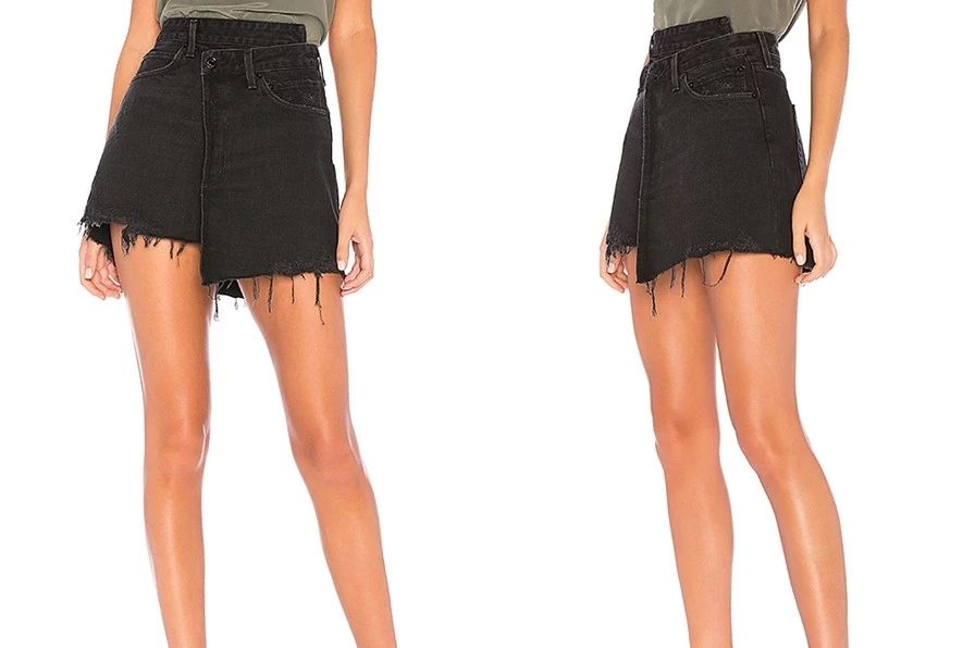 小心机简约设计风格,设计感小心机不规则假两件